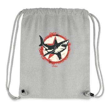 Parodist Communist Comrade Shark - Stanley/Stella Recycled Gym Bag - heather grey - Front