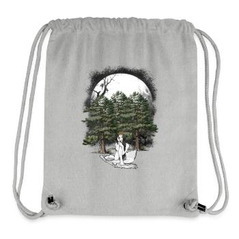 Girl Forest Fairy Elf Fantasy Fairy Character Egg - Stanley/Stella Recycled Gym Bag - heather grey - Front