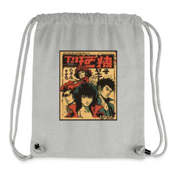 Parodie japanischer Actionfilm Anime - Stanley/Stella recycelter Gym Bag - Grau meliert - Vorne