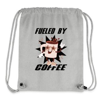 Fueled By Coffee Kaffee Barista Espresso - Stanley/Stella recycelter Gym Bag - Grau meliert - Vorne