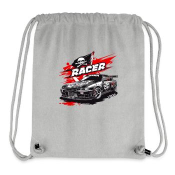 Japan Tokyo Gunma JDM Street Race Car Pirate - Stanley/Stella Recycled Gym Bag - heather grey - Front