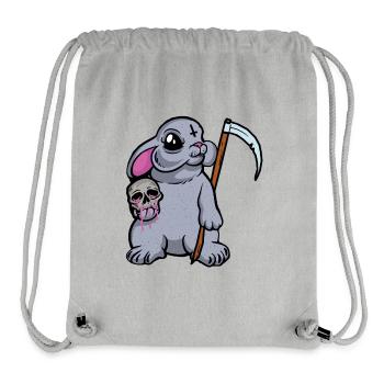 Satanisch Hase Sensenmann Tod Horror Halloween - Stanley/Stella recycelter Gym Bag - Grau meliert - Vorne
