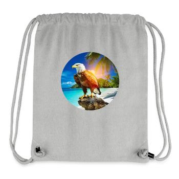 Adler am Eagle Beach Aruba Sommerurlaub - Stanley/Stella recycelter Gym Bag - Grau meliert - Vorne