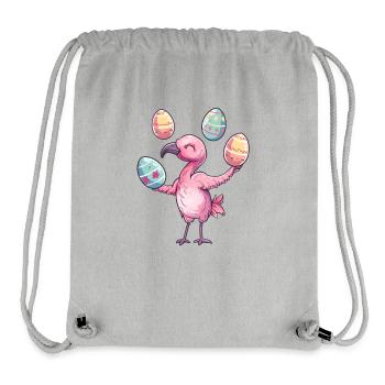 Flamingo Ostereier Jonglage Festlich - Stanley/Stella recycelter Gym Bag - Grau meliert - Vorne