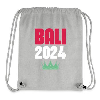 Jours fériés Bali 2024 - Sac à cordon recyclé Stanley/Stella - gris chiné - Devant