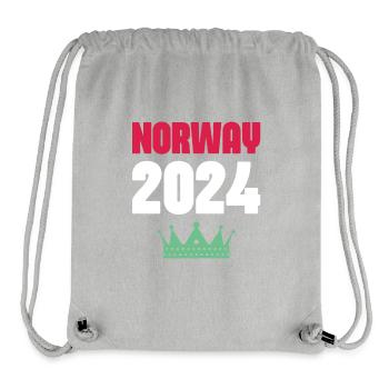 Jours fériés Norvège 2024 - Sac à cordon recyclé Stanley/Stella - gris chiné - Devant