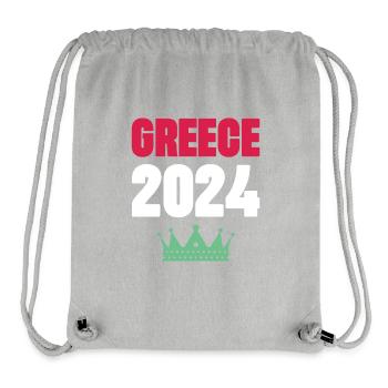 Jours fériés Grèce 2024 - Sac à cordon recyclé Stanley/Stella - gris chiné - Devant
