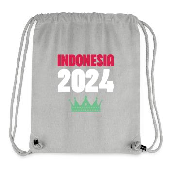 Jours fériés Indonésie 2024 - Sac à cordon recyclé Stanley/Stella - gris chiné - Devant