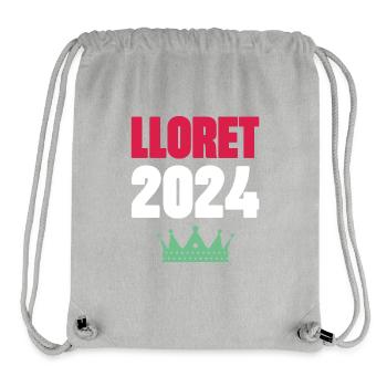 Lloret De Mar 2024 Urlaub - Stanley/Stella recycelter Gym Bag - Grau meliert - Vorne