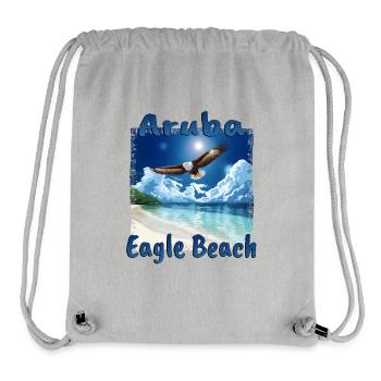 Aruba Eagle Beach Urlaub Traum - Stanley/Stella recycelter Gym Bag - Grau meliert - Vorne