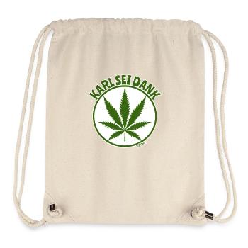 Deutschland: Legalisierung von Cannabis, Dank Karl - Stanley/Stella recycelter Gym Bag - Naturweiß - Vorne