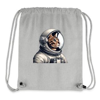 Bengalkatze Astronaut Weltraum Abenteuer - Stanley/Stella recycelter Gym Bag - Grau meliert - Vorne