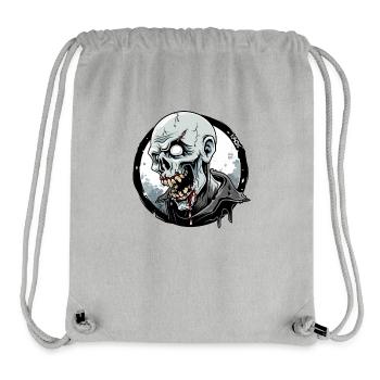 Dripping Zombie Nosferatu Vampire - Stanley/Stella Recycled Gym Bag - heather grey - Front