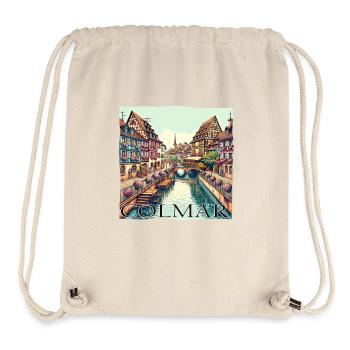 Colmar Frankreich - Stadt der Kanäle & - Stanley/Stella recycelter Gym Bag - Naturweiß - Vorne