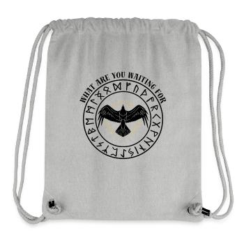 What are you waiting for Spruch für Wikinger - Stanley/Stella Recycled Gym Bag - heather grey - Front