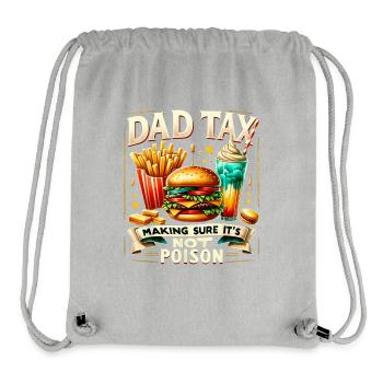 Lustiges Zitat Papa Steuer stellt sicher, dass es kein Gift ist - Stanley/Stella recycelter Gym Bag - Grau meliert - Vorne