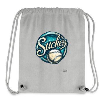 Funny Sports Parody: Team Fools or Suckers - Stanley/Stella Recycled Gym Bag - heather grey - Front