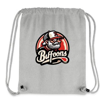 Funny humor: Baseball clumsy and sucker - Stanley/Stella Recycled Gym Bag - heather grey - Front