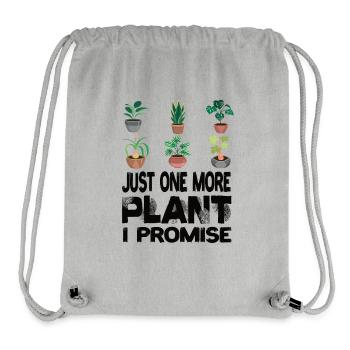 Juste une plante de plus que je promets Pflanze Pflanzen - Sac à cordon recyclé Stanley/Stella - gris chiné - Devant