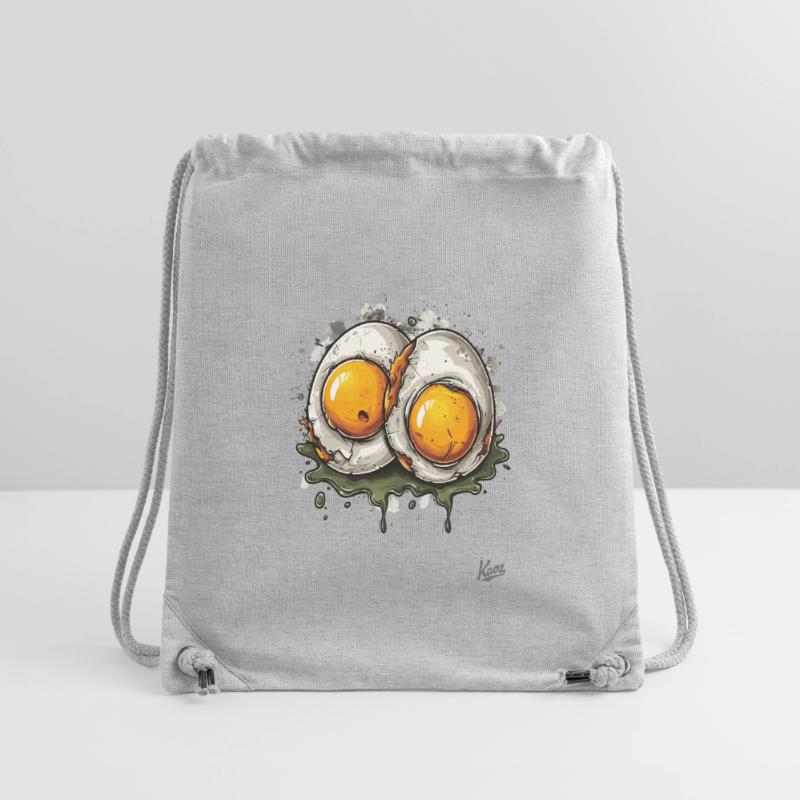 Fried eggs, 2 times boiled disgusting egg Stanley/Stella Recycled Gym Bag