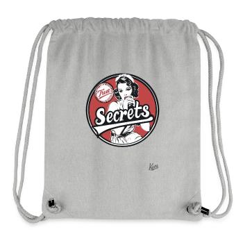 Retro Vintage: Woman with True Secrets - Stanley/Stella Recycled Gym Bag - heather grey - Front