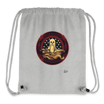 Patriotisches Gespenst - Stanley/Stella recycelter Gym Bag - Grau meliert - Vorne