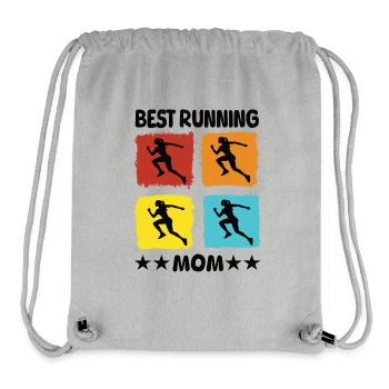 Best Running Mom - Stanley/Stella Recycled Gym Bag - heather grey - Front