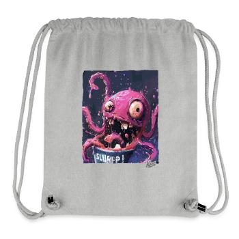 Un seau plein de couleurs acidulées : Kraken Slurp - Sac à cordon recyclé Stanley/Stella - gris chiné - Devant
