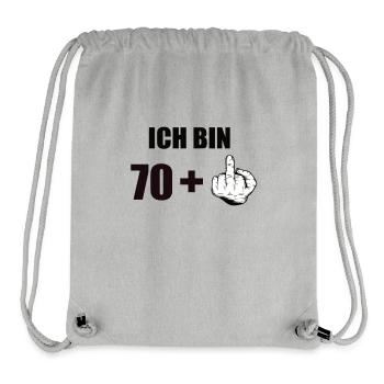 71 Geburtstag - Stanley/Stella recycelter Gym Bag - Grau meliert - Vorne