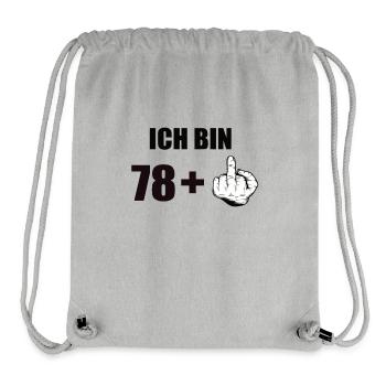 79 Geburtstag - Stanley/Stella recycelter Gym Bag - Grau meliert - Vorne