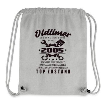 Oldtimer Special Edition Modell 2005 Geburtstag - Stanley/Stella recycelter Gym Bag - Grau meliert - Vorne
