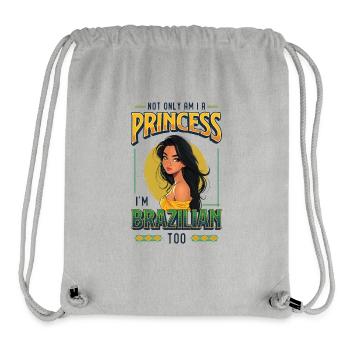 Mädchen Brazilianische Herkunft Brasilien - Stanley/Stella recycelter Gym Bag - Grau meliert - Vorne