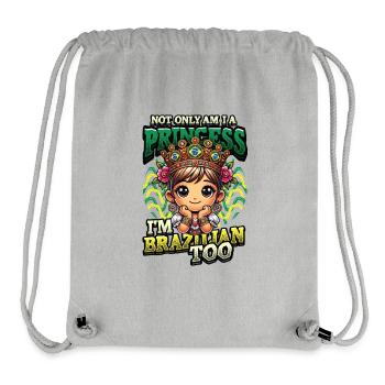 Mädchen Brazilianische Herkunft Brasilien - Stanley/Stella recycelter Gym Bag - Grau meliert - Vorne
