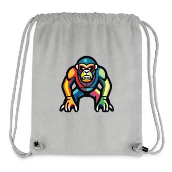 Gorilla Halloween Comic Lustig - Stanley/Stella recycelter Gym Bag - Grau meliert - Vorne