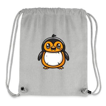 Pinguin Halloween Comic Lustig - Stanley/Stella recycelter Gym Bag - Grau meliert - Vorne
