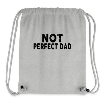 NOT Perfect Dad - Stanley/Stella recycelter Gym Bag - Grau meliert - Vorne