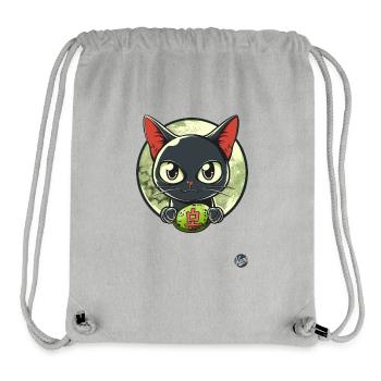 Japanische graue Katze - Stanley/Stella recycelter Gym Bag - Grau meliert - Vorne