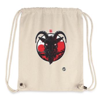 eine schwarze Ziege - Stanley/Stella recycelter Gym Bag - Naturweiß - Vorne
