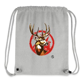 Sowjetisch-Kommunistisch: Propaganda Hirsch - Stanley/Stella recycelter Gym Bag - Grau meliert - Vorne