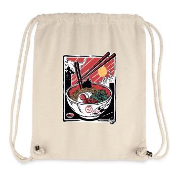 Angriff der Ramen-Stäbchen - Stanley/Stella recycelter Gym Bag - Naturweiß - Vorne