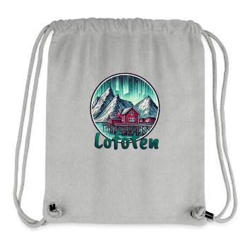Lofoten Nordlichter Norwegen Skandinavien - Stanley/Stella recycelter Gym Bag - Grau meliert - Vorne