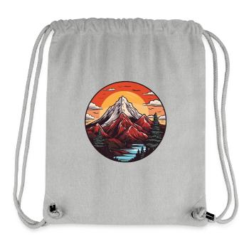 Mountains Landscape Nature - Stanley/Stella Recycled Gym Bag - heather grey - Front