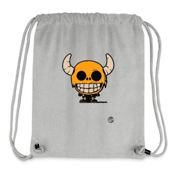 Skull Boy from Hell Design - Stanley/Stella Recycled Gym Bag - heather grey - Front