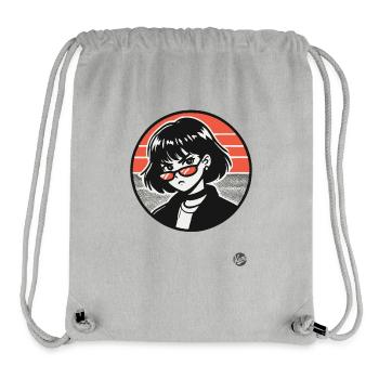 Dieses Mädchen bedeutet Ärger - Stanley/Stella recycelter Gym Bag - Grau meliert - Vorne