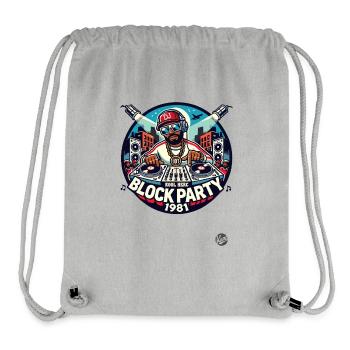 1980s Hip-Hop DJ Block Party - Stanley/Stella Recycled Gym Bag - heather grey - Front