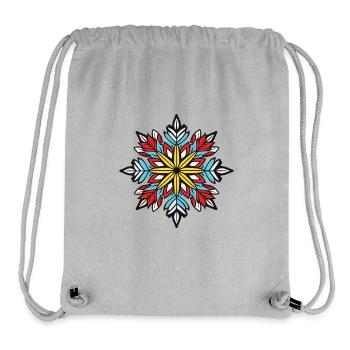 Frost Symbol Stern Winter Schnee - Stanley/Stella recycelter Gym Bag - Grau meliert - Vorne