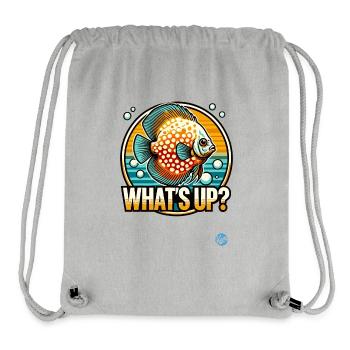 Aquarium Diskusfisch: Was geht ab? - Stanley/Stella recycelter Gym Bag - Grau meliert - Vorne