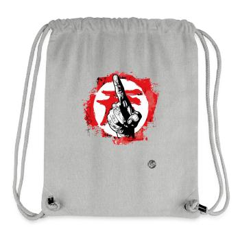 point with the index finger - Stanley/Stella Recycled Gym Bag - heather grey - Front