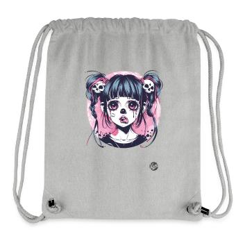 Funny Goth Girl - Stanley/Stella Recycled Gym Bag - heather grey - Front