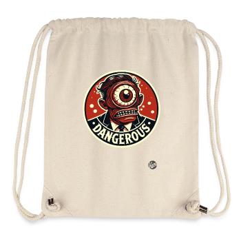 Gefährlicher einäugiger Manager im Anzug Zyklop - Stanley/Stella recycelter Gym Bag - Naturweiß - Vorne